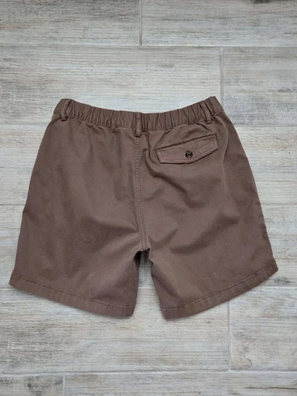 Bear Bottom Chino Shorts Men's Stretch Cinch Waist Brown Everyday Outdoor L